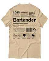 T-Shirt Αντρικό - Bartender - Color Thumbnail Μπεζ