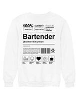 Φούτερ χωρίς κουκούλα - Bartender - Color Thumbnail 'Ασπρο