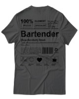 T-Shirt  Γυναικείο - Bartender - Color Thumbnail Ανθρακί