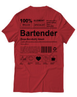 T-Shirt  Γυναικείο - Bartender - Color Thumbnail Κόκκινο