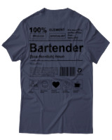 T-Shirt  Γυναικείο - Bartender - Color Thumbnail Μπλέ Γκρί