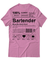 T-Shirt  Γυναικείο - Bartender - Color Thumbnail Ροζ