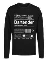 Μακρυμάνικο Μακό - Bartender - Color Thumbnail Μαύρο