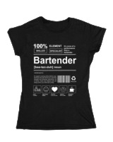 Κοριτσίστικο Κοντομανικο Παιδικό - Bartender - Color Thumbnail Μαύρο