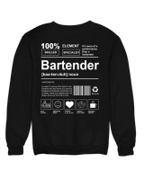 Φούτερ χωρίς κουκούλα - Bartender - Color Thumbnail Μαύρο