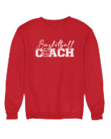 Φούτερ χωρίς κουκούλα Γυναικείο - Basketball Coach - Color Thumbnail Κόκκινο