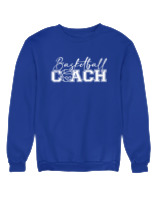 Φούτερ χωρίς κουκούλα Γυναικείο - Basketball Coach - Color Thumbnail Μπλε Ρουά
