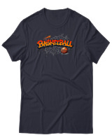 T-Shirt Αντρικό - Basketball Graffiti - Color Thumbnail Σκούρο Μπλε