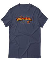T-Shirt Αντρικό - Basketball Graffiti - Color Thumbnail Μπλε Γκρι