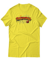 T-Shirt Αντρικό - Basketball Graffiti - Color Thumbnail Κίτρινο