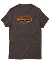T-Shirt Αντρικό - Basketball Graffiti - Color Thumbnail Καφέ
