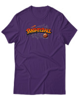 T-Shirt Αντρικό - Basketball Graffiti - Color Thumbnail Σκούρο Μωβ