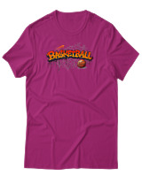 T-Shirt Αντρικό - Basketball Graffiti - Color Thumbnail Φουξια
