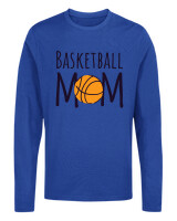 Μακρυμάνικο Μακό - Basketball Mom - Color Thumbnail Μπλε Ρουά
