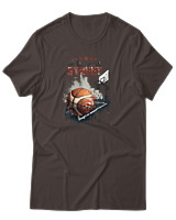 T-Shirt Αντρικό - Battle On The Street - Color Thumbnail Καφέ