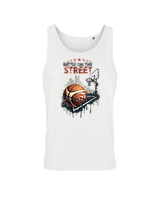 Αμάνικο Μπλουζάκι Αντρικό - Battle On The Street - Color Thumbnail 'Ασπρο