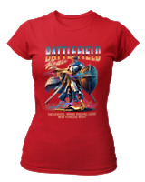T-Shirt Στενή Γραμμή Γυναικείο - Battlefield - Color Thumbnail Κόκκινο