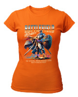 T-Shirt Στενή Γραμμή Γυναικείο - Battlefield - Color Thumbnail Πορτοκαλί