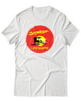 T-Shirt Αντρικό - Baywatch LifeGuard - Color Thumbnail Άσπρο