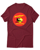 T-Shirt Αντρικό - Baywatch LifeGuard - Color Thumbnail Σκούρο Κόκκινο