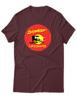 T-Shirt Αντρικό - Baywatch LifeGuard - Color Thumbnail Μπορντό