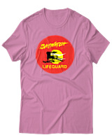 T-Shirt Αντρικό - Baywatch LifeGuard - Color Thumbnail Ροζ