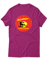 T-Shirt Αντρικό - Baywatch LifeGuard - Color Thumbnail Φουξια