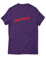 T-Shirt Αντρικό - Baywatch - Color Thumbnail Σκούρο Μωβ
