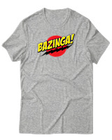 T-Shirt Αντρικό - Bazinga - Color Thumbnail Γκρι Μελανζέ