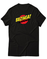 T-Shirt Αντρικό - Bazinga - Color Thumbnail Μαύρο