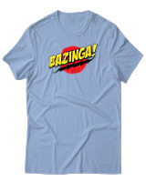 T-Shirt Αντρικό - Bazinga - Color Thumbnail Γαλάζιο