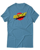 T-Shirt Αντρικό - Bazinga - Color Thumbnail Τιρκουάζ