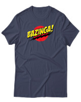 T-Shirt Αντρικό - Bazinga - Color Thumbnail Μπλε Γκρι
