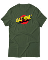 T-Shirt Αντρικό - Bazinga - Color Thumbnail Κυπαρισσί