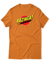 T-Shirt Αντρικό - Bazinga - Color Thumbnail Πορτοκαλί
