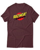 T-Shirt Αντρικό - Bazinga - Color Thumbnail Μπορντό