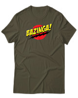 T-Shirt Αντρικό - Bazinga - Color Thumbnail Χακί