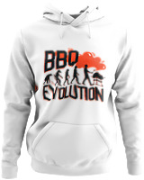 Φούτερ με κουκούλα - Bbq Evolution - Color Thumbnail ΄Ασπρο