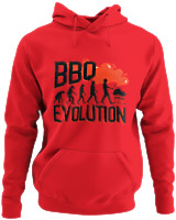 Φούτερ με κουκούλα - Bbq Evolution - Color Thumbnail Κόκκινο