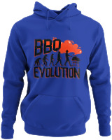 Φούτερ με κουκούλα - Bbq Evolution - Color Thumbnail Μπλε Ρουά