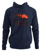 Φούτερ με κουκούλα - Bbq Evolution - Color Thumbnail Navy Blue