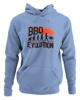 Φούτερ με κουκούλα - Bbq Evolution - Color Thumbnail Blue Carolina