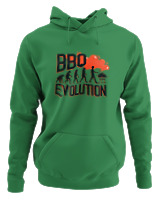Φούτερ με κουκούλα - Bbq Evolution - Color Thumbnail Kelly Green