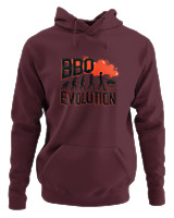 Φούτερ με κουκούλα - Bbq Evolution - Color Thumbnail Marron