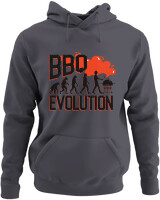 Φούτερ με κουκούλα - Bbq Evolution - Color Thumbnail Ανθρακί
