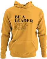 Φούτερ με κουκούλα - Be A Leader Not A Boss - Color Thumbnail Κίτρινο Χρυσό