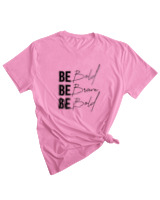 T-Shirt Woman Fashion Γυναικείο - Be Bold - Color Thumbnail PINK