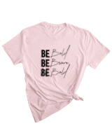 T-Shirt Woman Fashion Γυναικείο - Be Bold - Color Thumbnail PALE PINK