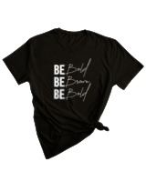 T-Shirt Woman Fashion Γυναικείο - Be Bold - Color Thumbnail BLACK