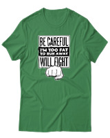 T-Shirt Αντρικό - Be Careful - Color Thumbnail Πράσινο